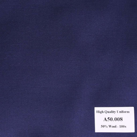 A50.008 Kevinlli V1 - Vải Suit 50% Wool - Xanh dương Trơn